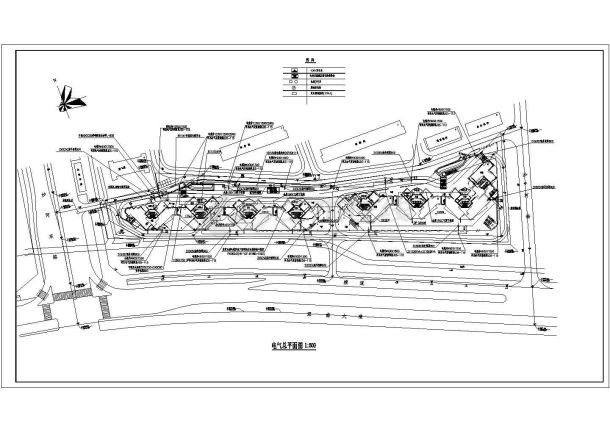 某海湾花园（总建筑面积175165.07平方米）景观园林环境设计cad施工图（含技术经济指标）-图一