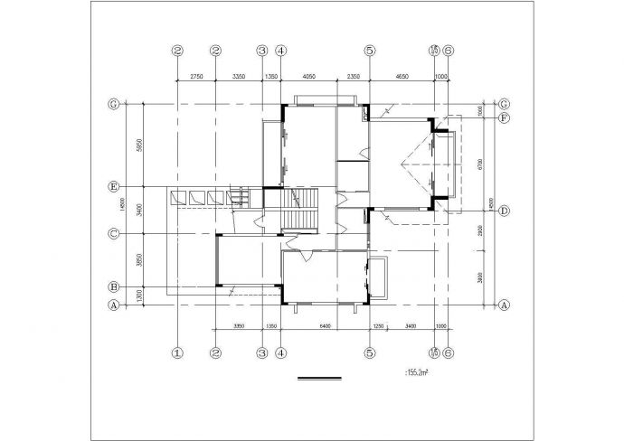 某地小型别墅建筑方案设计图（共6张）_图1