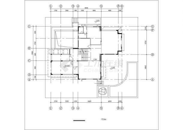 某地小型别墅建筑方案设计图（共6张）-图二