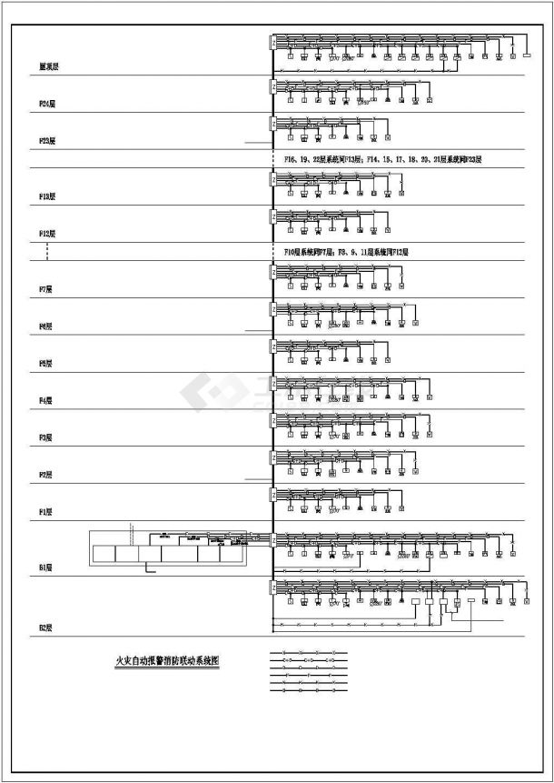 某地办公楼建筑电气系统详细施工图-图一