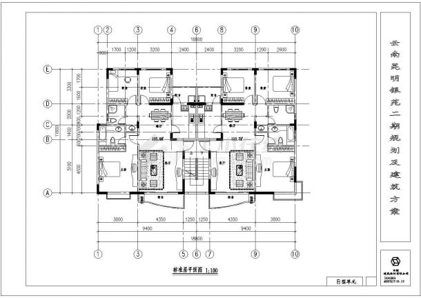 某高层花园住宅楼建筑设计方案-图二
