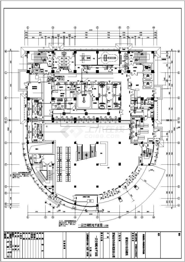 某地区妇幼保健院建筑cad施工图-图一