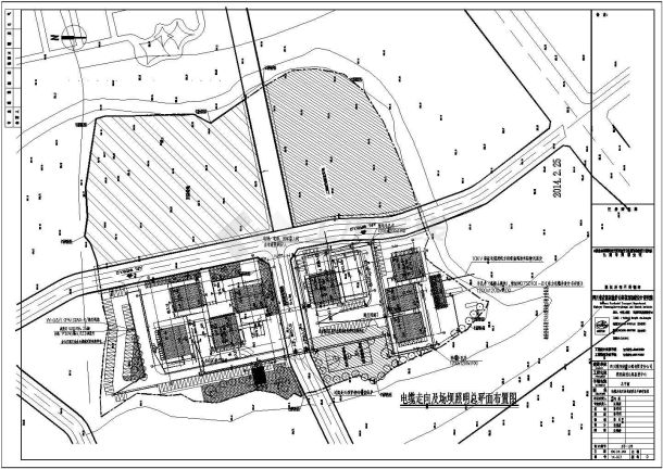 某地区高速公路监控中心电气平面cad图-图二