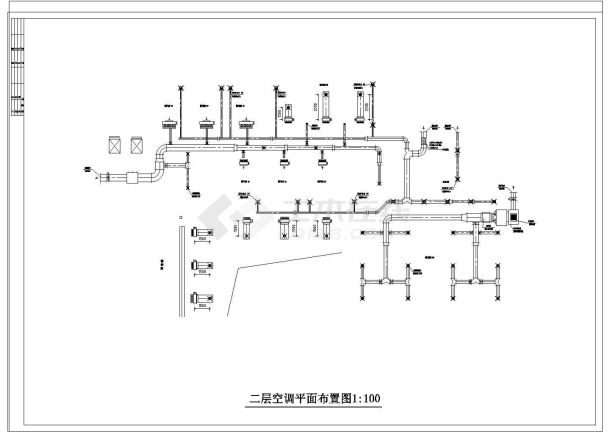 某酒店空调系统全套cad设计施工详情图纸-图二