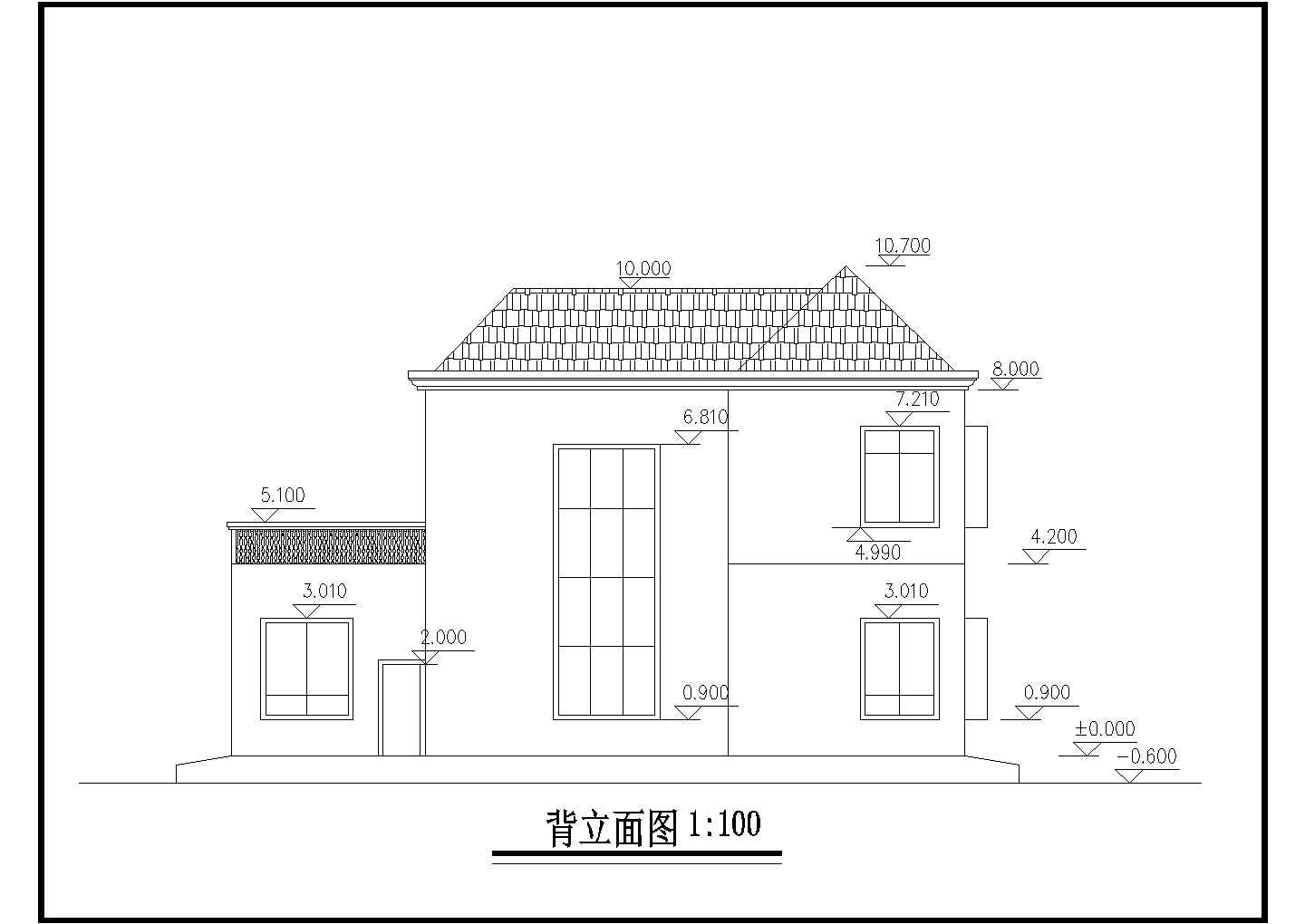 某15.76x8.5米二层别墅结构设计图