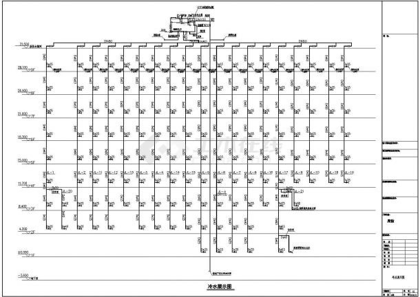 某九层宾馆建筑给排水施工图（二类高层）-图一