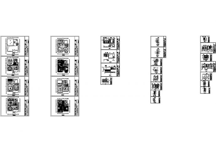 别墅现代风格施工图附效果图，共16张图纸_图1