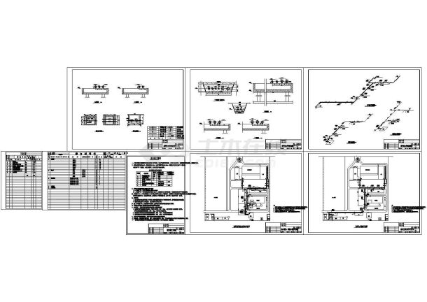 【哈尔滨】某药厂室外热力管网设计施工CAD图-图一
