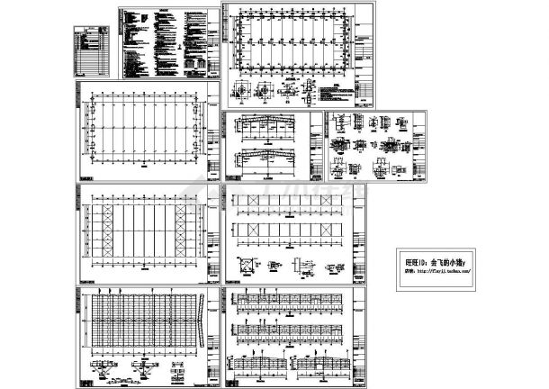 【无锡】某厂房60x30m 30m双连跨门式刚架单层封闭式钢结构设计施工CAD图-图一