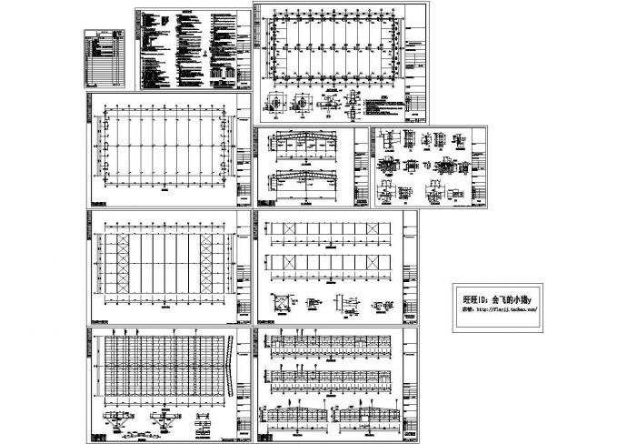 【无锡】某厂房60x30m 30m双连跨门式刚架单层封闭式钢结构设计施工CAD图_图1