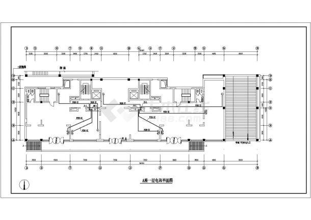 某多层住宅楼弱电气设计CAD施工图纸-图二