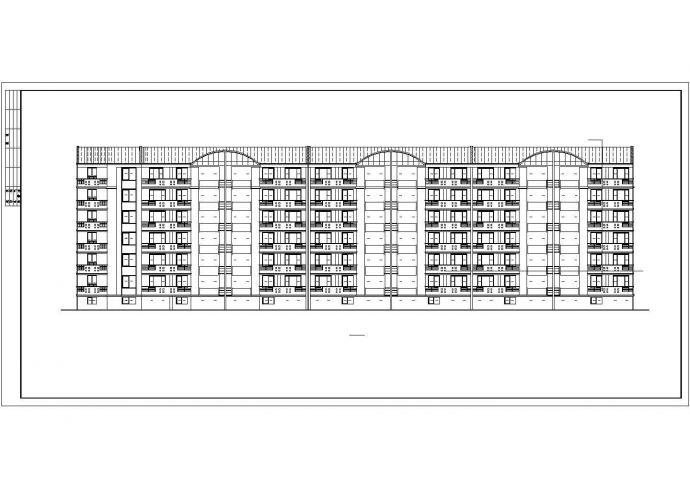 一套三个单元住宅楼设计cad方案图_图1
