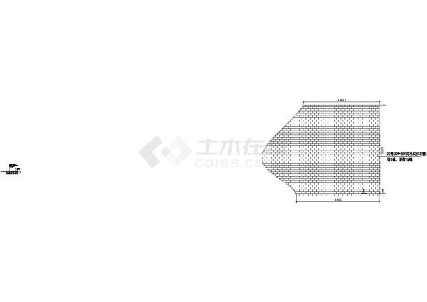 某精致黄木纹铺装施工CAD参考图-图一