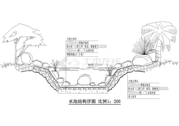 水池结构细节示意图-图二