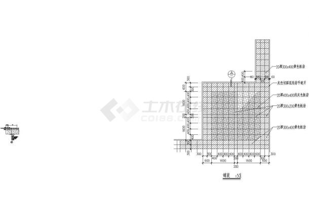 特色铺装剖面CAD参考图-图一