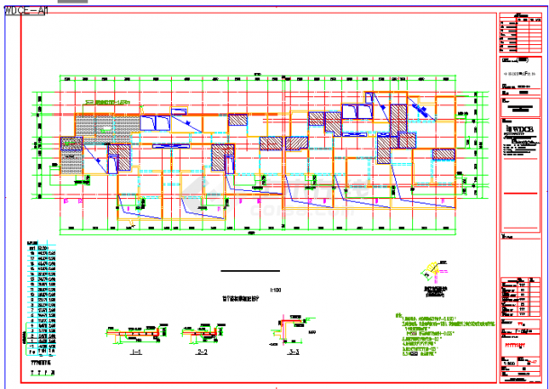 一整套小区结构的完整cad设计施工方案图 -图一