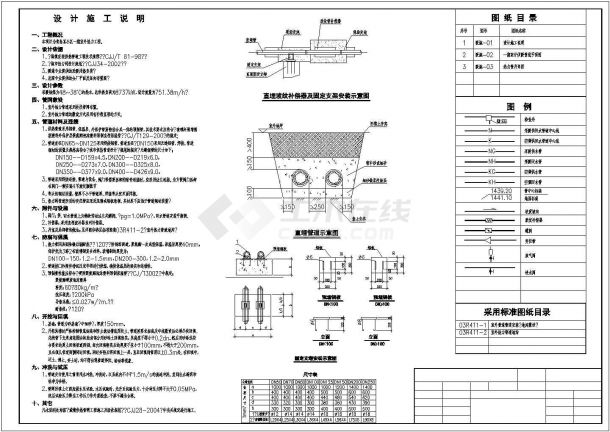 【青岛】某小区室外热力管网施工设计图纸-图二