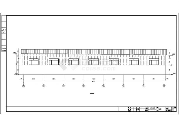 33.6米x45米梯形厂房结构施工图（标注详细）-图一