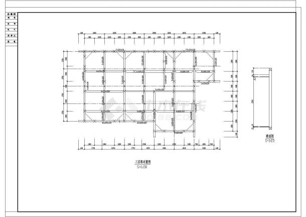 木式别墅建筑装修的完整的cad施工图纸-图一