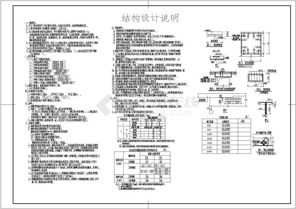 某7层底框住宅楼结构设计图（共12张）-图二