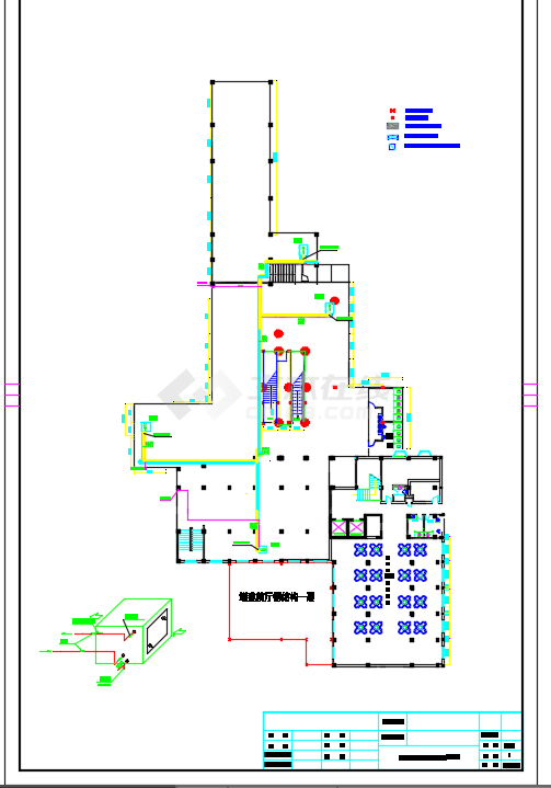 某地商场空调通风系统设计施工CAD图-图二