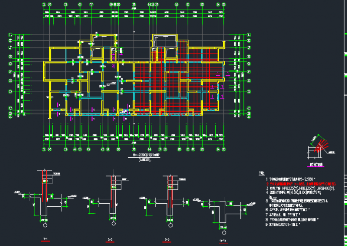 某32层剪力墙住宅结构设计图（共36张）_图1