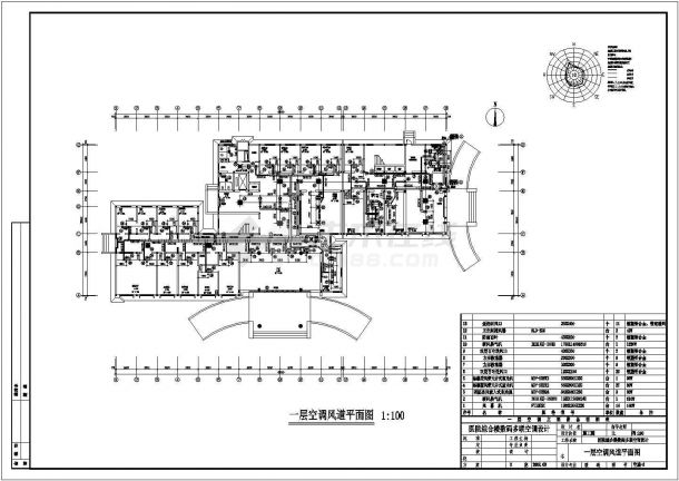 某医院综合楼空调暖通CAD设计施工图-图二