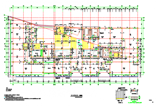 某地五层少年宫建筑设计施工CAD图-图一