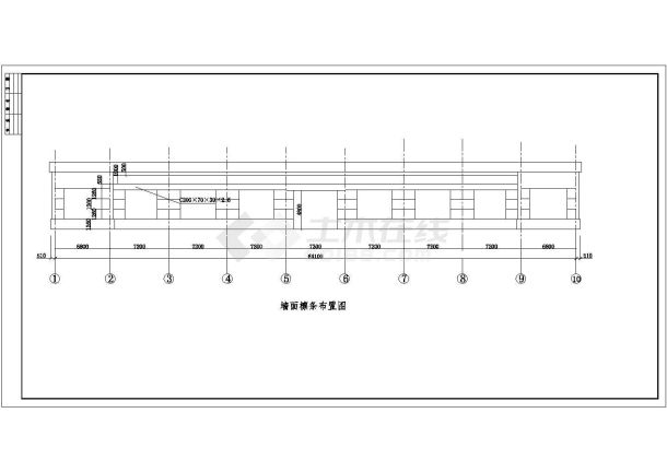 某19米跨农贸市场轻钢结构设计施工图-图一