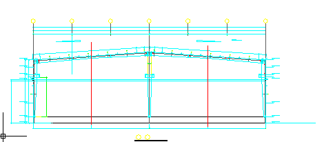 机械钢结构厂房工程设计图（详细）_图1