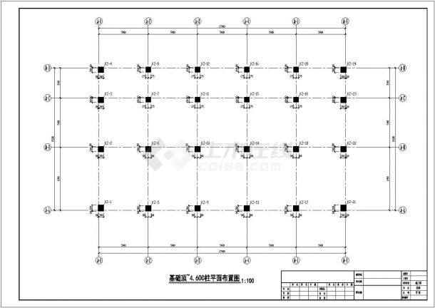 5层框架商住楼结构设计图（共14张）-图二