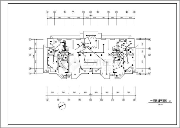 某教工住宅楼电气设计CAD施工图-图二