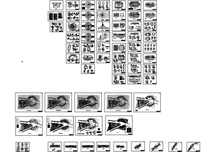 世纪广场及中心路景观绿化工程施工全套图_图1