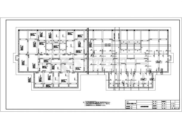 某地下两层储藏室地上18层剪力墙结构设计图-图一