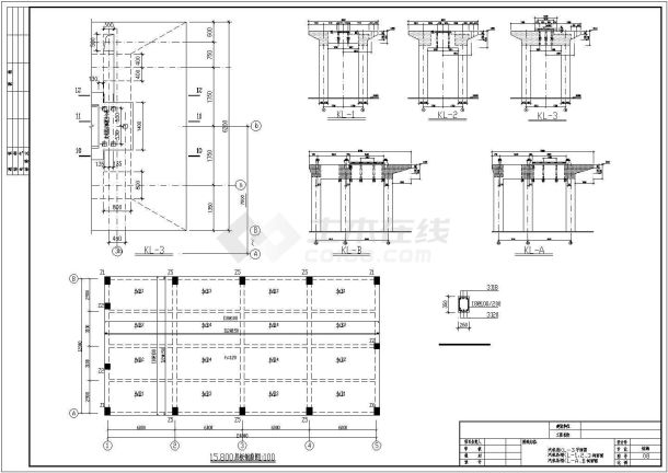某发电机厂房结构设计图（含设计说明）-图一