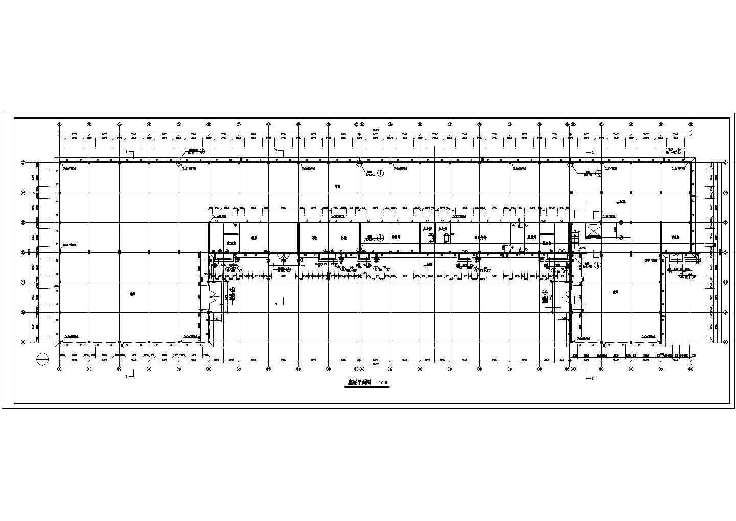 某地2层框架厂房结构设计图纸（含设计说明）