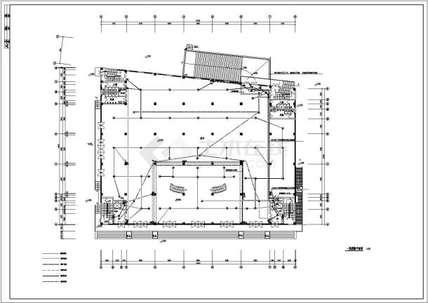 某商场电气系统设计方案及施工全套CAD图纸-图二