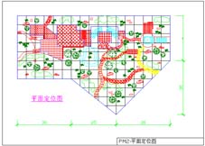 住宅小区专题绿化地等比缩放图