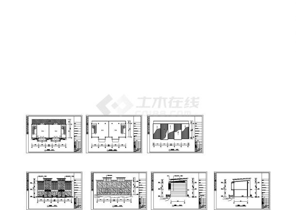 苏州温泉度假酒店内装修设计CAD施工图纸-图二
