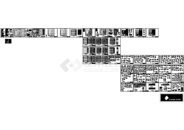 上海通用别克汽车4S专营店结构设计施工图纸CAD-图一