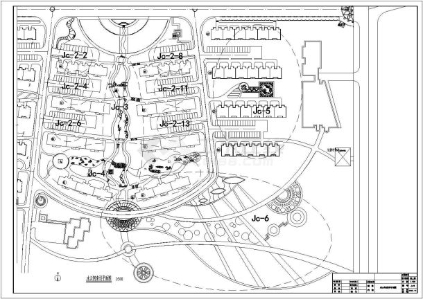 某一个小区景观绿化全套园林CAD施工图纸-图一