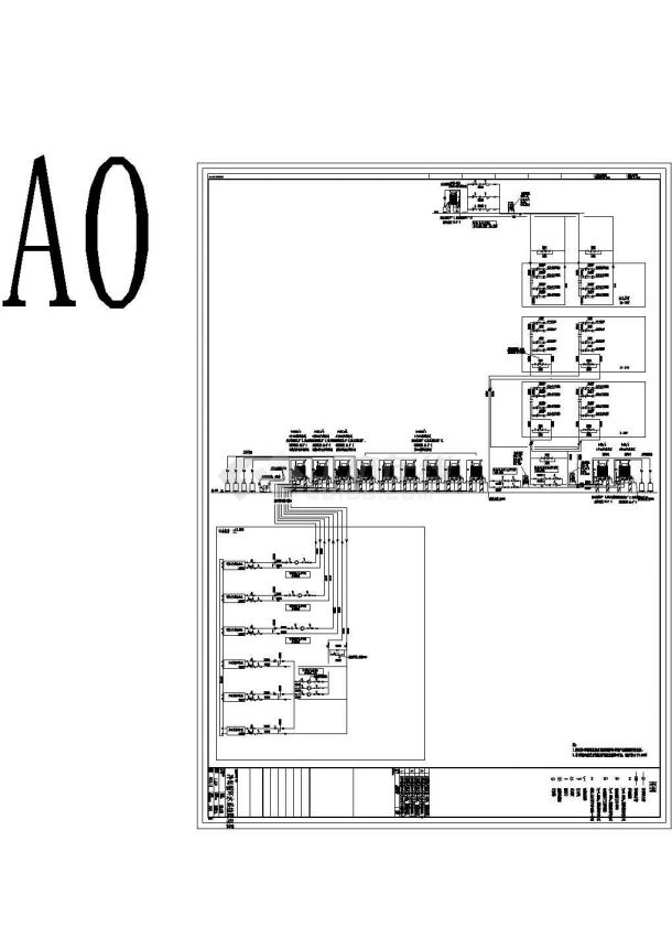 [上海]知名超高层大厦空调通风全套设计施工图纸二（含-3层至6层、设计说明、主要设备材料表）-图一