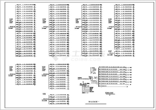 办公楼电气设计施工方案全套CAD图纸-图二