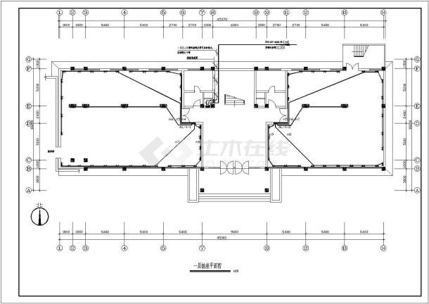 办公楼电气设计施工方案全套CAD详细图纸-图二