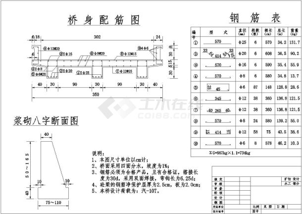 某地一净跨5m简支板桥初步设计图纸-图二