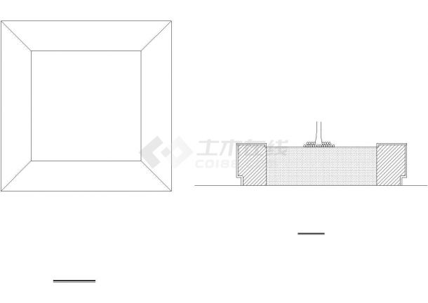 广场树池结构CAD参考图-图二