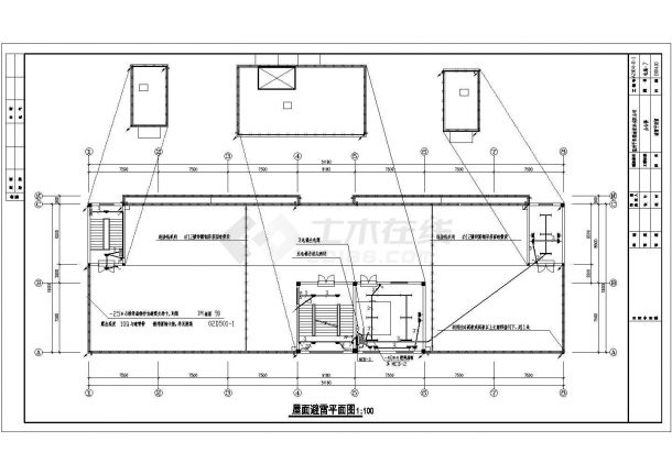 办公楼电施工设计方案CAD全套平面图-图一