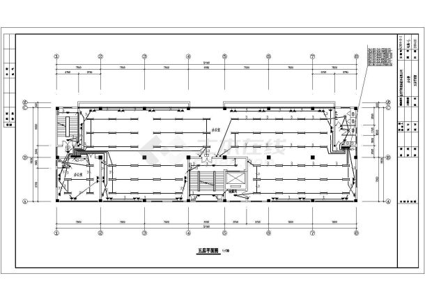 办公楼电施工设计方案CAD全套平面图-图二