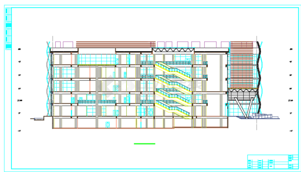 某防城港市科技图书馆建筑设计施工图-图二