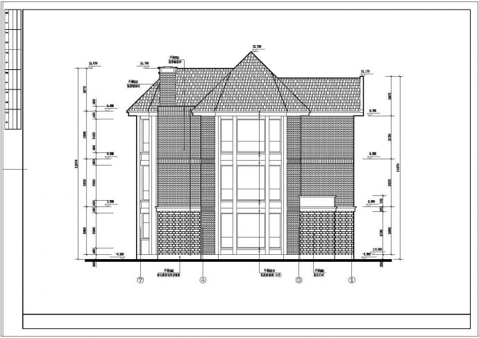 达华庄园别墅建筑设计图纸（共10张）_图1